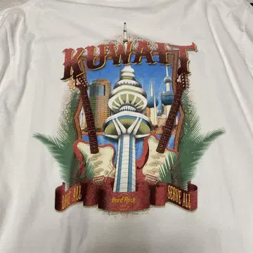 KUWAIT 하드 록 카페 티셔츠