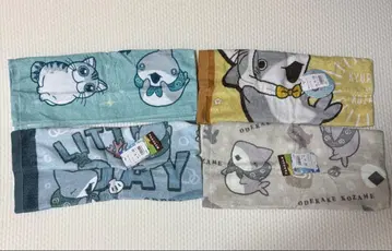 돈키 한정판 외출자메 밤은 고양이와 함께 콜라보 페이스 타월 새상품
