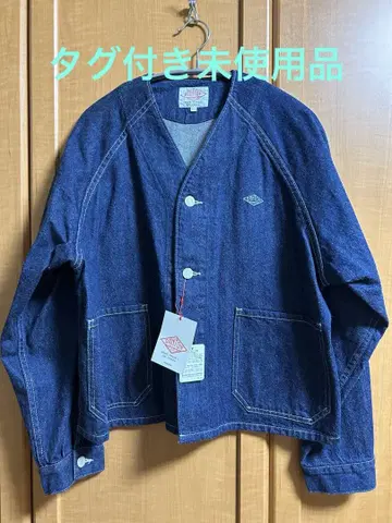 택 포함 미사용 새상품 단톤 칼라리스 데님 자켓