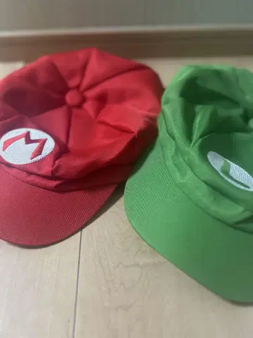 마리오 루이지 캡 빨간색 그린 컬러