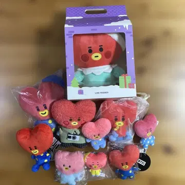 LINE FRIENDS BT21 TATA 봉제 인형 세트