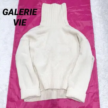 [ 새상품급 ] 갤러리 바이 파인울 하이넥 풀오버 아이보리