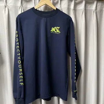 Back Channel 긴팔 티셔츠 네이비