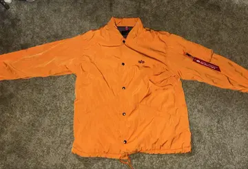 ALPHA INDUSTRIES XL 오렌지 자켓