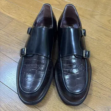 이탈리아제 HILTON 브라운 가죽 신발