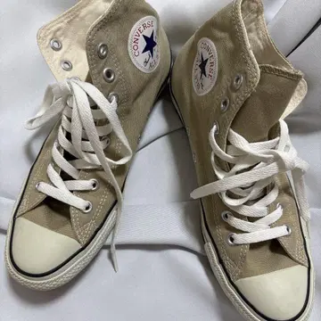 CONVERSE ALL STAR 베이지 하이컷 스니커즈 26cm