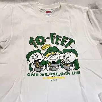 10-FEET 이나사야마 니가오에 셔츠 러버밴드 포함