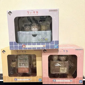 치이카와 (먼작귀) 1번 복권 A상 B상 C상 피규어 3종 세트