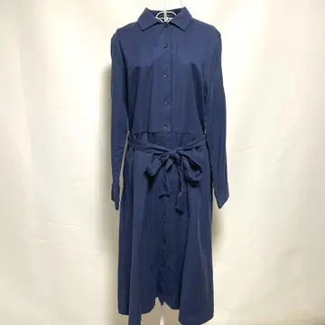 LILASIC 네이비 셔츠 원피스 L