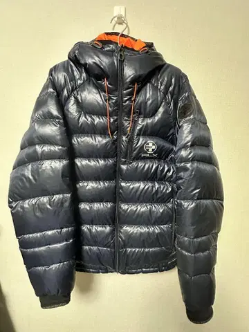 랄프 로렌 RLX 네이비 다운 자켓 후드 부착