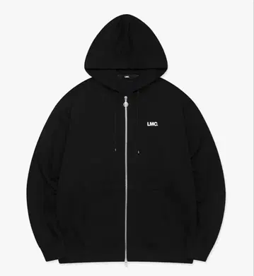 LMC 블랙 후드티 프론트 지퍼