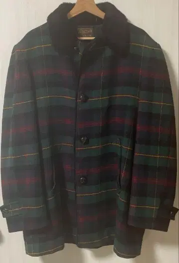 펜들턴 코트 70s 70년대 크리스마스 컬러 pendleton