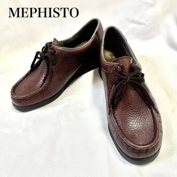메피스토 로리안 슈즈 가죽 신발 여성용 레드 브라운 23cm