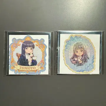 카드캡터 사쿠라 카페 한정판 홀로그램 스티커 토모요