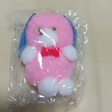 펠트 소재 핑크 봉제 인형