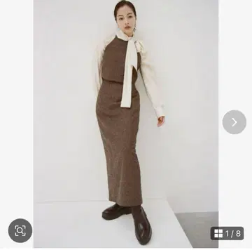 CLANE x suzu 브라운 믹스 셋업