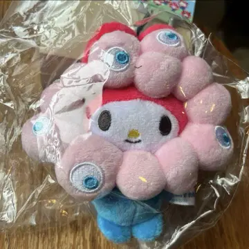 오사카 만박 미야쿠미야쿠 x 산리오 마이멜로디 카라비너 포함 봉제 인형