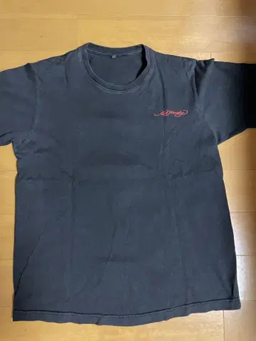 Ed Hardy 그래픽 T셔츠 짧은 기장 sk8