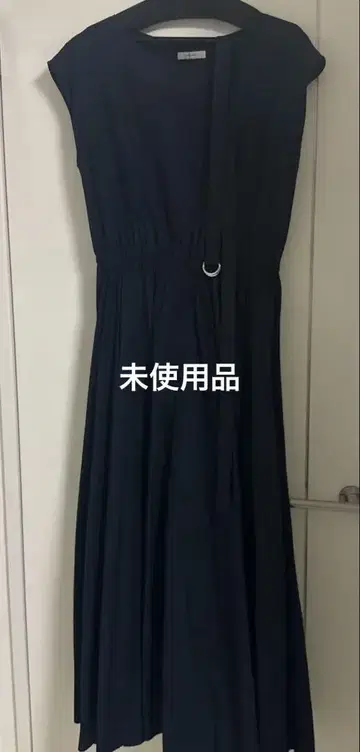 코튼 플레어 원피스 벨트 포함