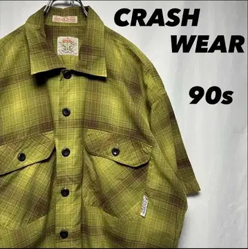 구제 의류 CRASH WEAR 옴브레 체크 90s 2
