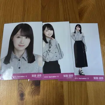 카키 하루카 노기자카46 어깨 트임 상의 랜덤 브로마이드 3종 컴프