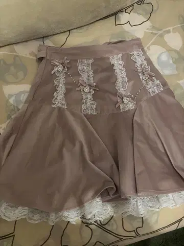 Secret Honey 플레어 스커트 핑크