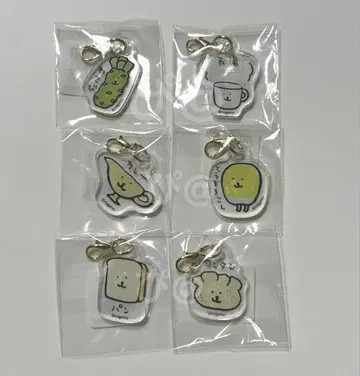 나가노 캐릭터즈 얼굴이 달린 꼬마 음식 아크릴 참