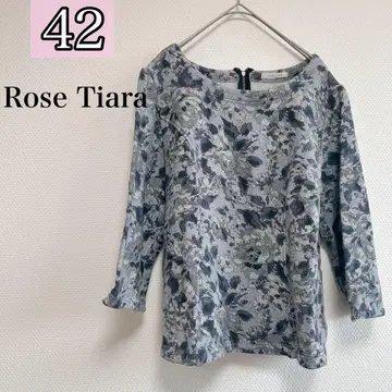 Rose Tiara 로즈 티아라 꽃무늬 7부 소매 상의 42 가을/겨울
