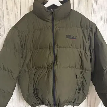 FIRST DOWN 다운 자켓 블랙 올리브