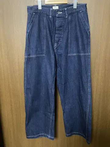 CIOTA 인디고 수빈 코튼 11.5oz 데님 베이커 팬츠
