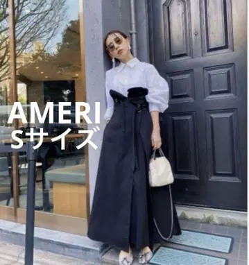 인기 완판템 AMERI 빈티지 AMERI 밀피유 셔츠 드레스