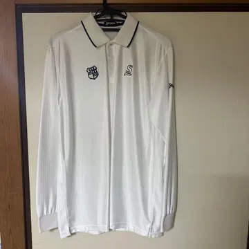SRIXON 긴팔 피케 셔츠 골프웨어 로고 금 자수