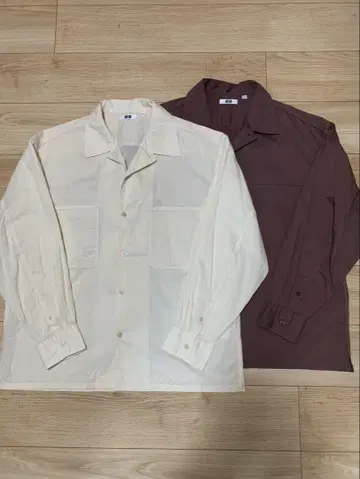 UNIQLO U / 오픈 카라 셔츠 2개 세트