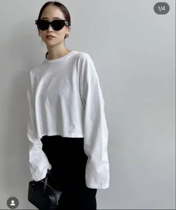 Deuxieme Classe 크롭 롱 슬리브 T셔츠