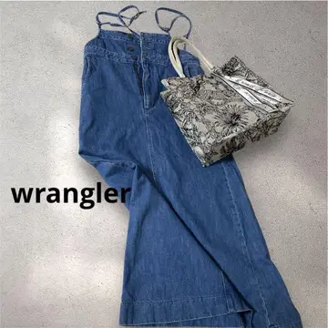 wrangler 데님 블루 살로펫 롱 기장 M