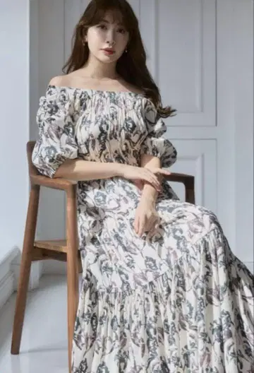 투웨이 개더드 플레어 드레스 반팔