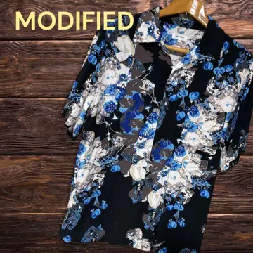 MODIFIED 알로하 셔츠 블랙 계열