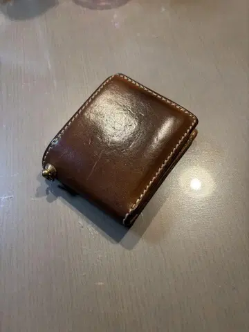 천연 가죽 접이식 지갑 mamakin