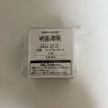 주술회전 회옥 옥절 세가 럭키 쿠지 B상 고죠 사토루 A 반지 목걸이