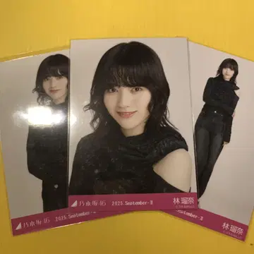 노기자카46 브로마이드 어깨 트임 상의 하야시 루나 컴프 3종