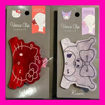 [구하기 어려움] 산리오 바나나 클립 헬로키티 쿠로미 2개 세트