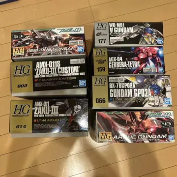 HG 건담 프라모델 세트 7점