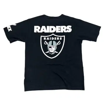 AVIREX RAIDERS 블랙 T셔츠