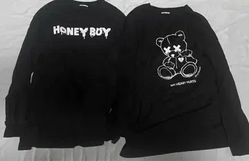 HoneyCinnamon 긴팔 T셔츠 블랙