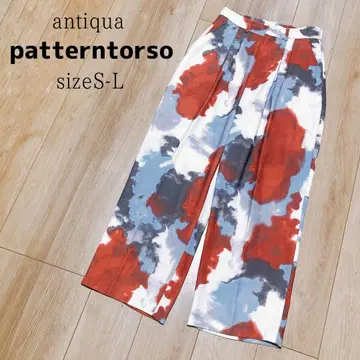 patterntorso 수채화 턱 팬츠