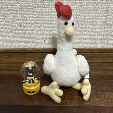 숀더쉽 닭 봉제 인형 워터볼 2개 세트 묶음 판매