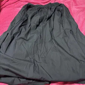 XL 블랙 롱 스커트