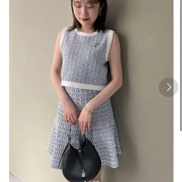 스나이델 트위드 셋업 화이트