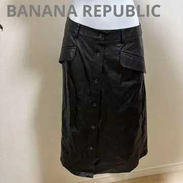 미사용품 BANANA REPUBLIC 블랙 스커트 0 PETITE