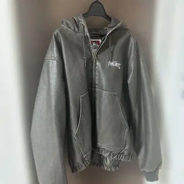 BEN DAVIS 후드 부착 자켓 그레이